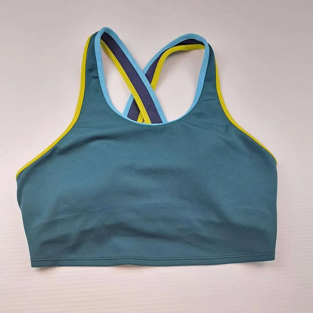 Cotopaxi Sports Bra Womens Small Multicolor Colorblock Crossback Gym Yoga